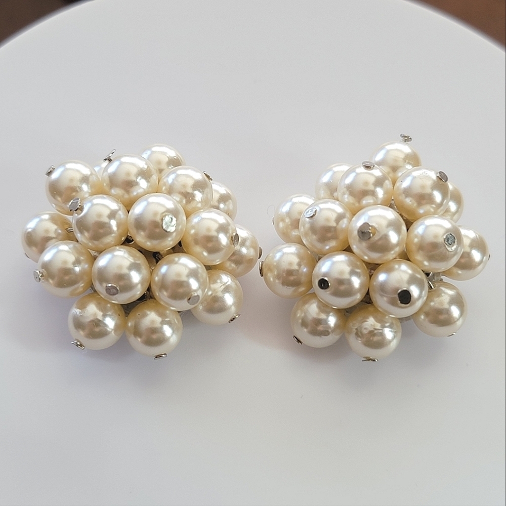 Pearl Cluster Shoe Clips #2572